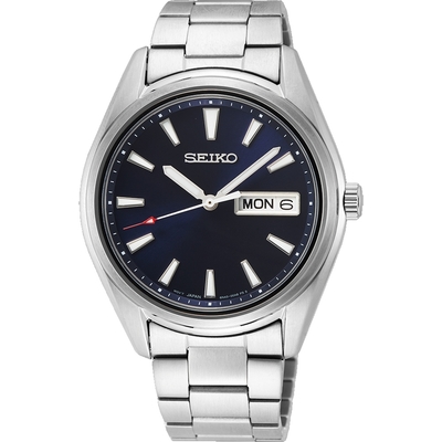 SEIKO 精工 CS城市日曆女錶 母親節禮物-藍/36mm (SUR347P1/6N43-00B0B)_SK045