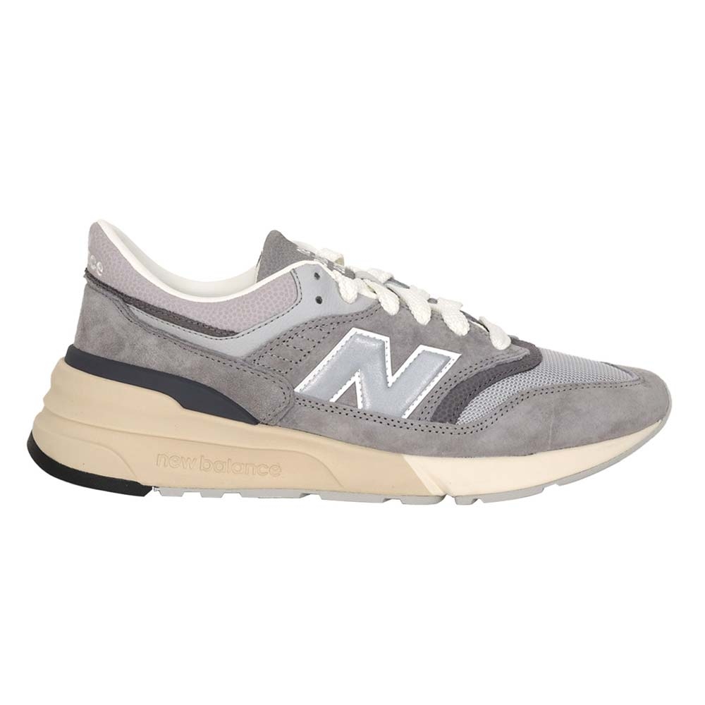 NEWBALANCE 男復古休閒鞋-997R系列 麂皮 慢跑 NB N字鞋 U997RHA 灰銀白