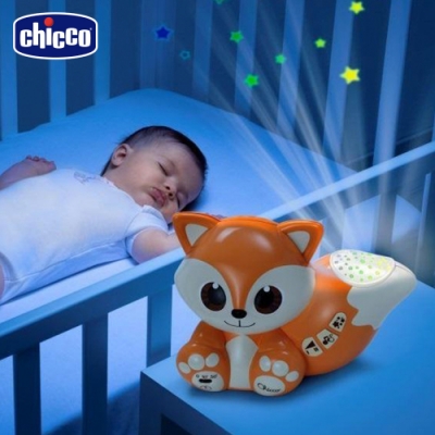 chicco-小狐狸彩虹投射夜燈