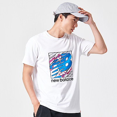 New Balance 短袖T恤_AMT91550WT_男性_白色