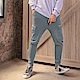 純色側邊口袋設計休閒束口褲-OB大尺碼 product thumbnail 5