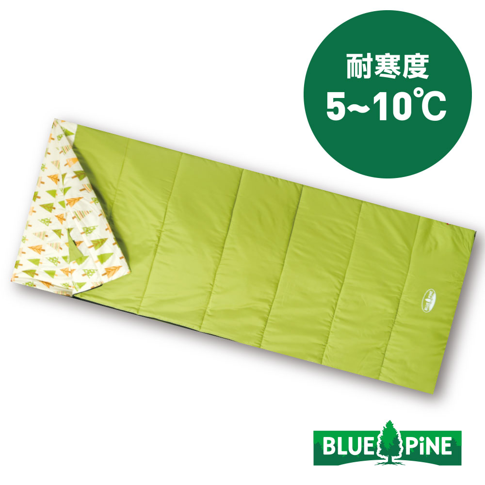 【BLUEPINE】方型纖維保暖睡袋 Regular『綠』B71806