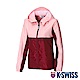 K-SWISS Contrast Track Jacket抗UV風衣外套-女-粉紅/酒紅 product thumbnail 1