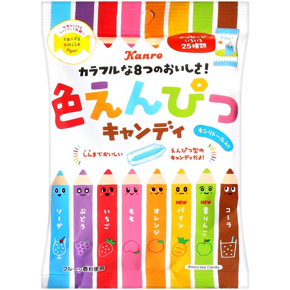 Kanro 彩色鉛筆造型糖 80g 糖果 喉糖 口香糖 Yahoo奇摩購物中心