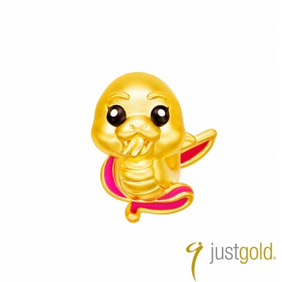 【Just Gold 鎮金店】躍動生肖 黃金串珠(蛇-藝術體操)