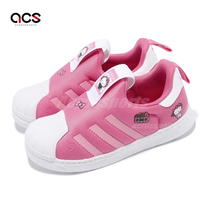 adidas X Hello Kitty 休閒鞋 Superstar 360 I 小童鞋 粉 白 聯名 凱蒂貓 IF3555