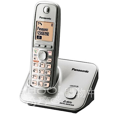 Panasonic 國際牌2.4GHz高頻數位大字體無線電話 KX-TG3711 (銀)