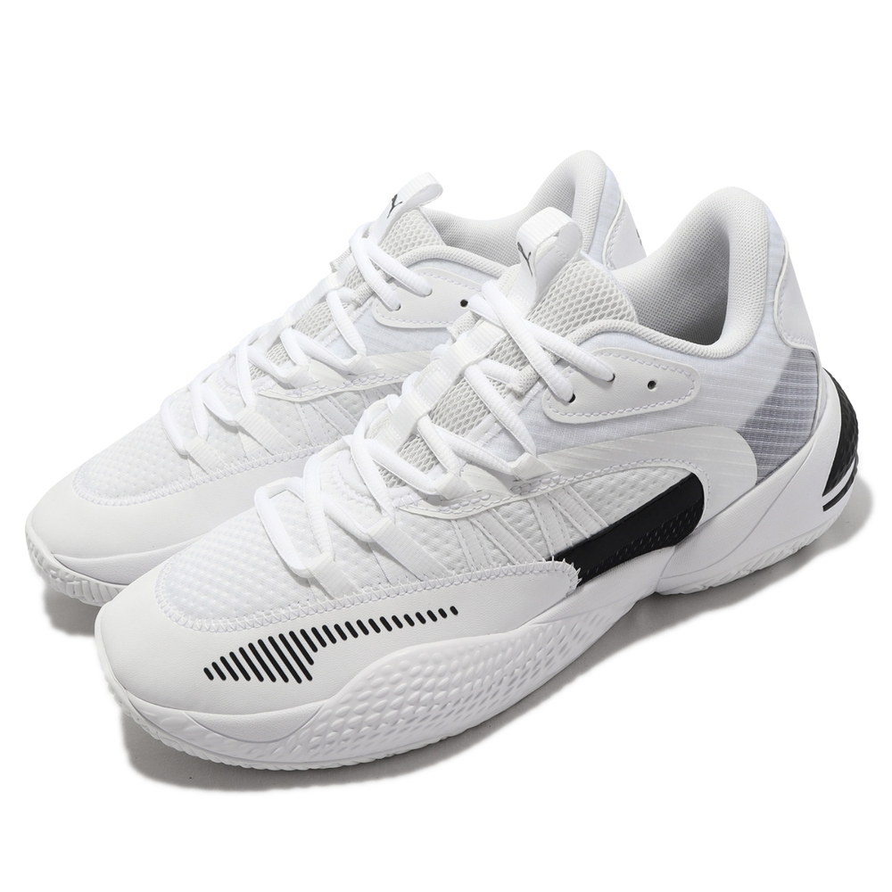 Puma 籃球鞋 Court Rider 2 男鞋 白 黑 小麥可 波特 緩震 White Thunder 37664605