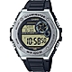 CASIO 卡西歐 10年電力金屬風計時手錶 送禮首選-黑 MWD-100H-9A product thumbnail 1