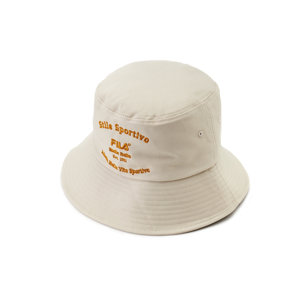 FILA 時尚筒帽\漁夫帽-米色 HTW-5204-BG