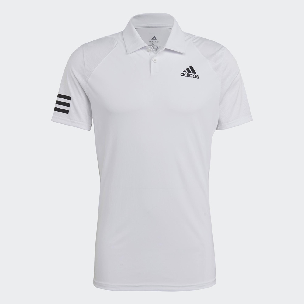 ADIDAS CLUB 3STR POLO 男短袖上衣 -白-GL5416