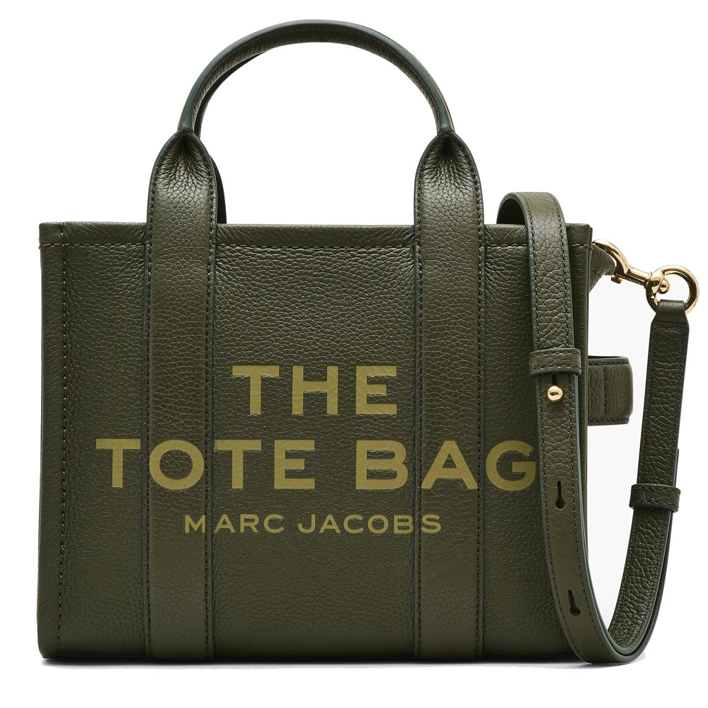 MARC JACOBS The Leather Tote 皮革兩用托特包(迷你款/墨綠色)