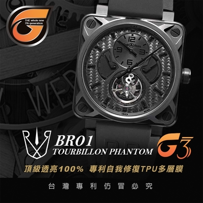 【RX8-G3第7代保護膜】柏萊士Bell & Ross膠帶款系列(含鏡面、外圈)腕錶、手錶貼膜(不含手錶)