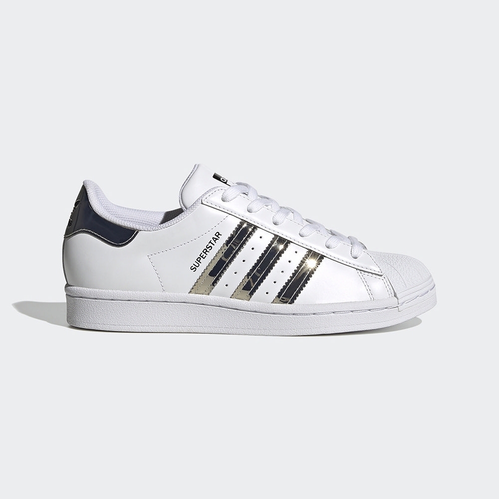 ADIDAS SUPERSTAR W 女休閒鞋-白銀-FW3915