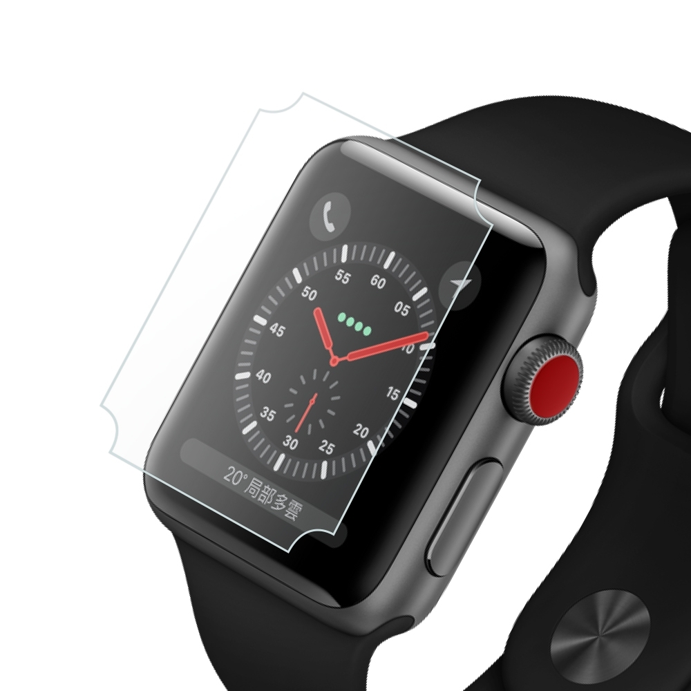 APPLE WATCH 專用 高清TPU奈米保謢貼膜(軟膜) 2入組