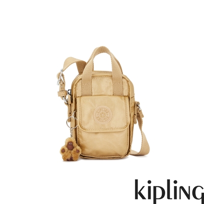 Kipling 金屬古銅色掀蓋前袋手機包-DALYA