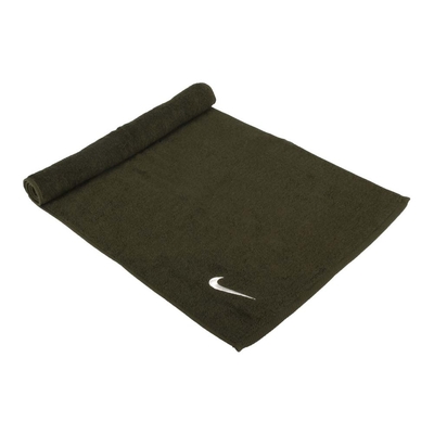 NIKE SOLID CORE毛巾-80*35CM-純棉 海邊 游泳 慢跑 N1001541367NS 軍綠白