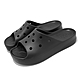 Crocs 拖鞋 Classic Platform Slide 女鞋 黑 雲朵涼拖 厚底 卡駱馳 208180001 product thumbnail 1