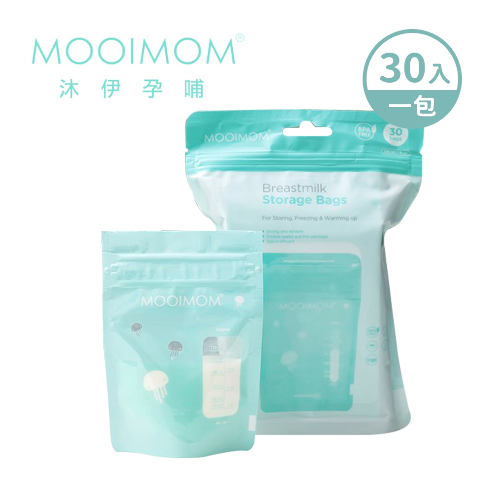 MOOIMOM 沐伊孕哺 站立式母乳儲存袋-120ml (30入) - (4盒/共120入)