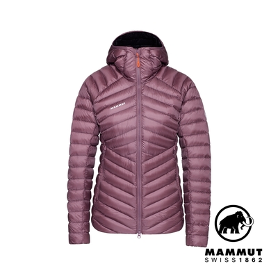 【Mammut 長毛象】 Broad Peak IN Hooded Jacket W 防潑水羽絨連帽外套 女款 波動紫/黑 #1013-02971