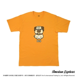 American Explorer 美國探險家 印花T恤(客製商品無法退換) 圓領 美國棉 圖案 T-Shirt 獨家設計款 棉質 短袖 (巴哥犬)