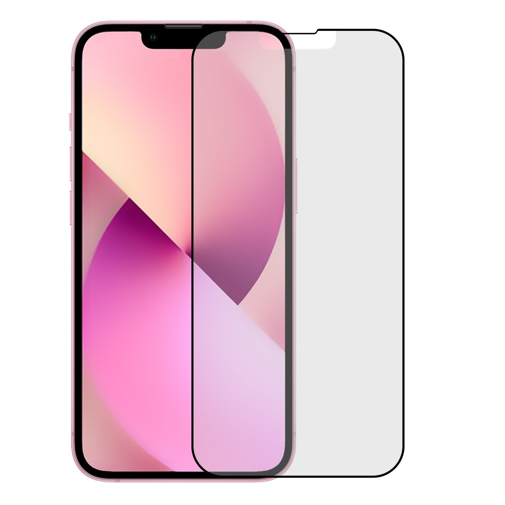 Metal-Slim Apple iPhone 13 磨砂霧面滿版9H鋼化玻璃保護貼