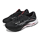 Mizuno 慢跑鞋 Wave Rider 27 Super Wide 男鞋 超寬楦 黑紅 波浪片 運動鞋 美津濃 J1GC2304-52 product thumbnail 1