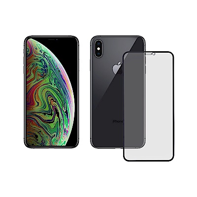 LUCCIDA Apple iPhone XS Max 霧面冷雕玻璃貼【3D滿版】