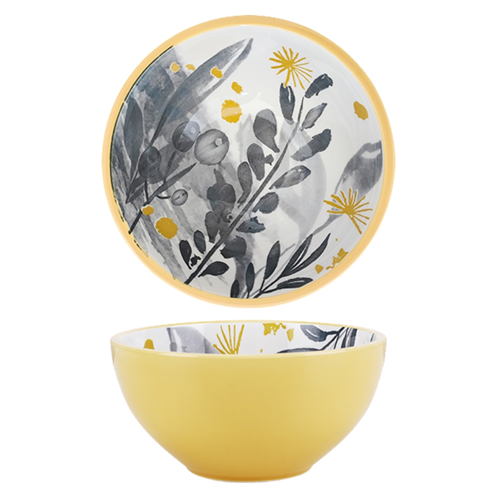 典雅莊園陶瓷系列-6吋碗-黃花