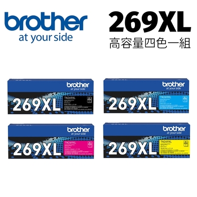 brother TN-269XL CMYK 原廠3彩1黑 碳粉匣(適用:HL-L3280CDW、MFC-L3760CDW、MFC-L3780CDW)