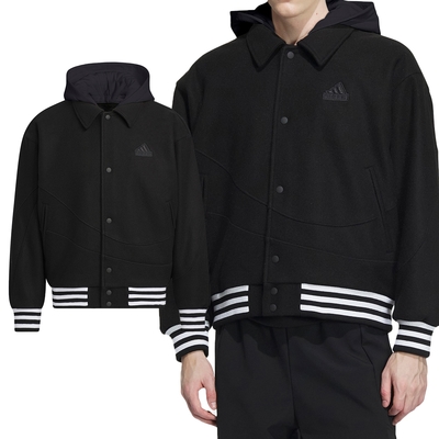 Adidas CM TOP WV JKT 男款 黑色 亞規 新年 運動 休閒 連帽 外套 IT0209