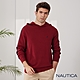 Nautica 男裝 簡約長袖連帽針織衫-暗紅 product thumbnail 1