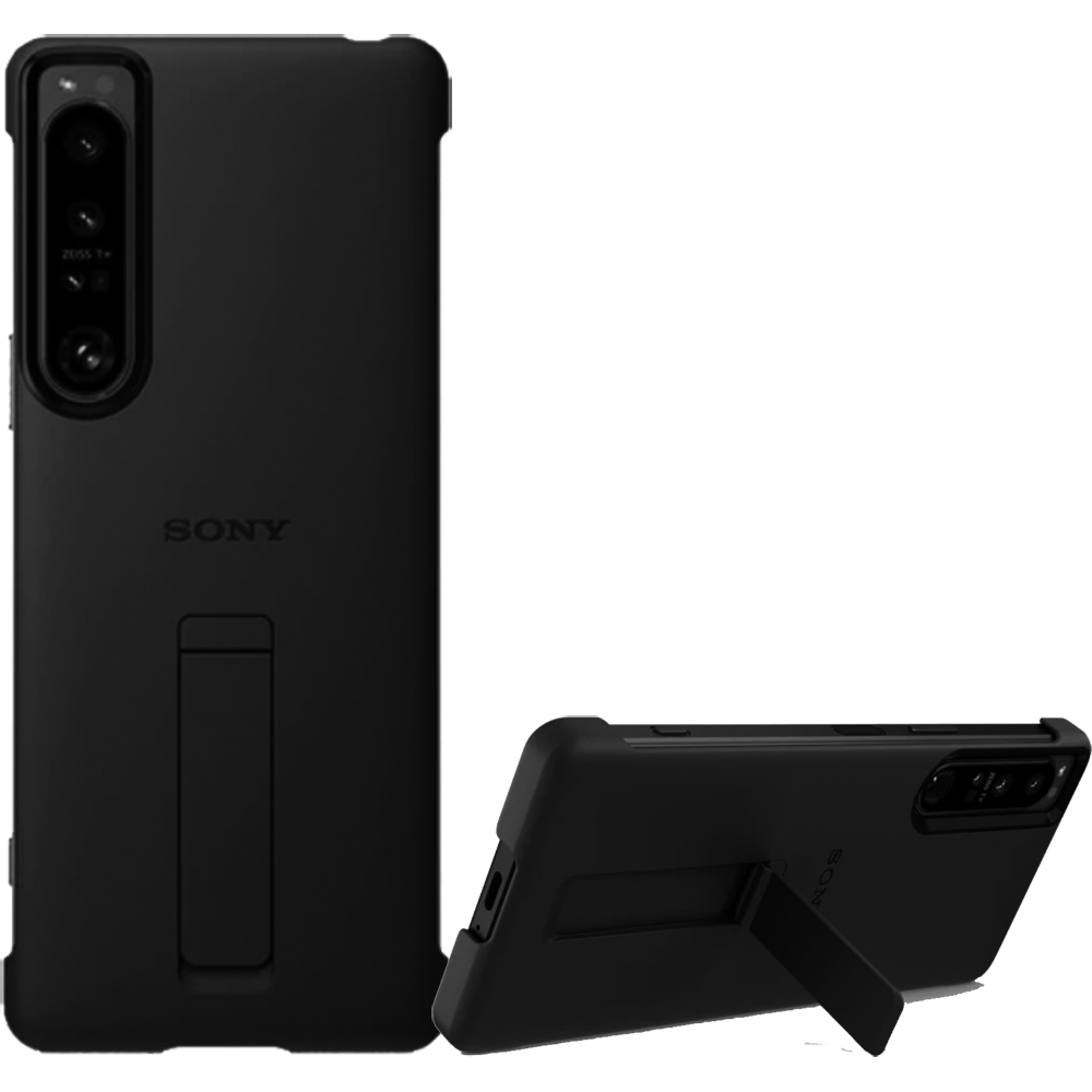 SONY Xperia 1 IV 原廠專用的可立式保護背殼 【黑】