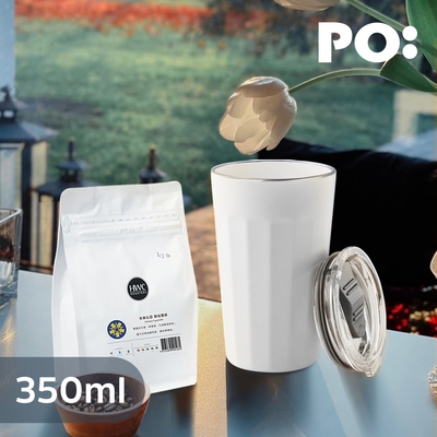 【PO:Selected】丹麥POx黑沃耶加雪菲咖啡二件組(棱角保溫杯460ml-共3色)