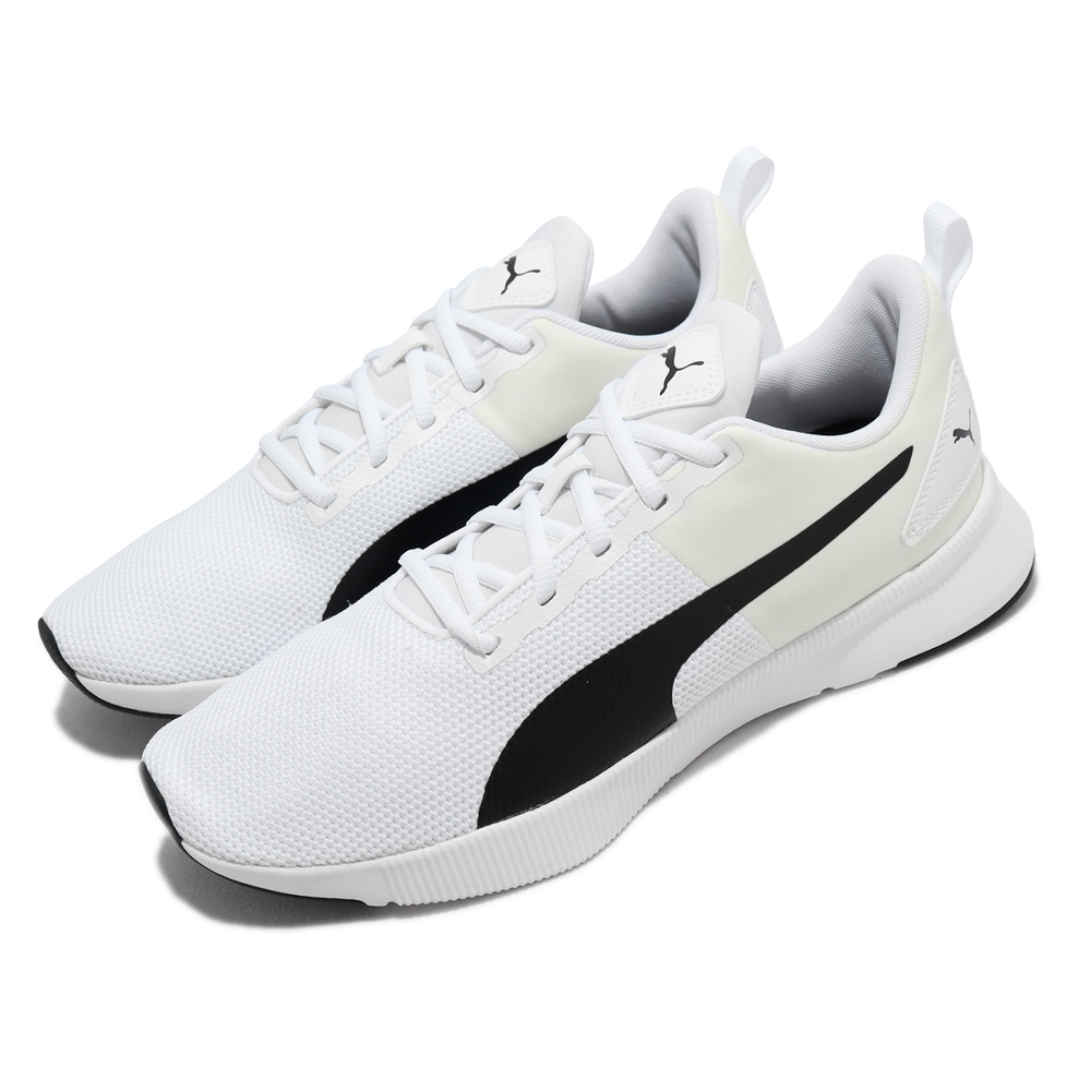 Puma 慢跑鞋 Flyer Runner 白 黑 男鞋 透氣 網布 緩震 輕量 運動鞋 19225724