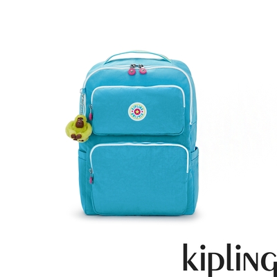 Kipling 清涼薄荷藍手提後背兩用包-KAGAN B