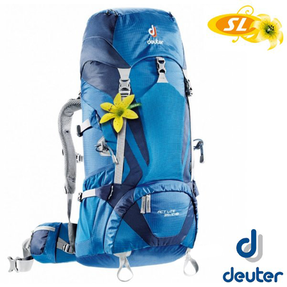 Deuter ACT Lite 35+10SL 登山健行攀登耐磨透氣背包_深藍/藍