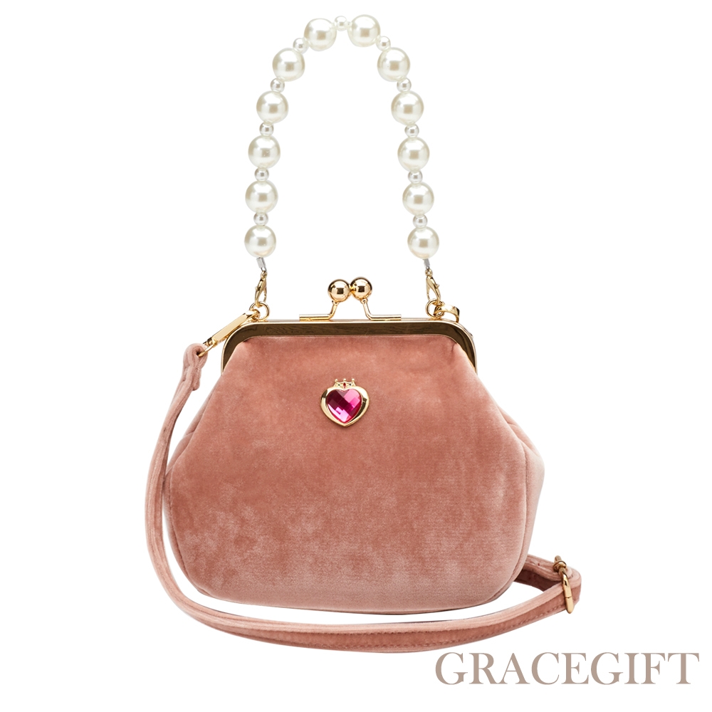 【Grace Gift】美少女戰士Crystal小小兔變身器珍珠口金包 粉