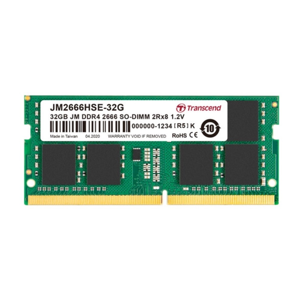 Transcend創見  JetRAM DDR4-2666MHz 32GB 筆電記憶體 (2Rx8)