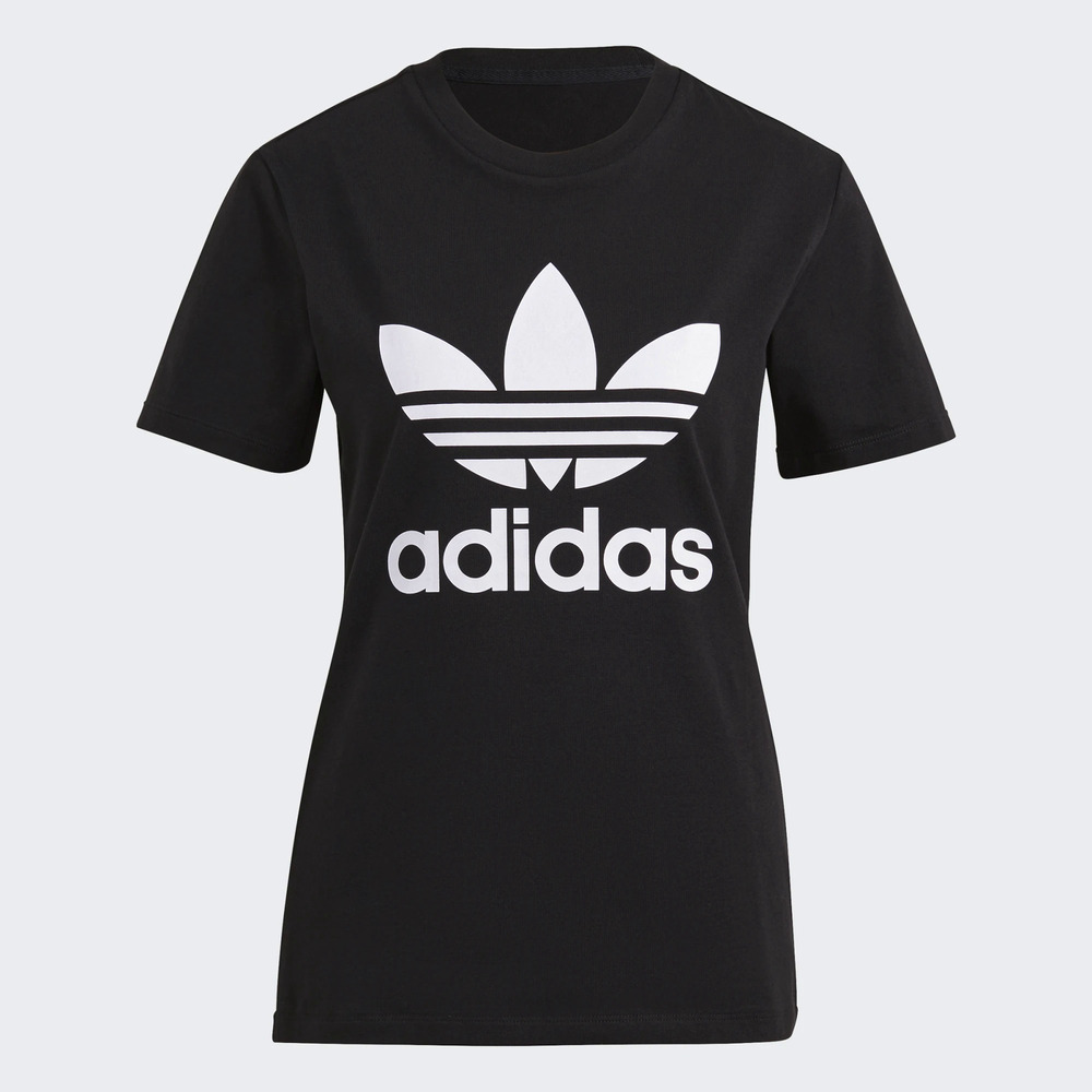 Adidas Trefoil Tee GN2896 女 短袖 上衣 T恤 運動 休閒 經典 柔軟 國際尺寸 黑