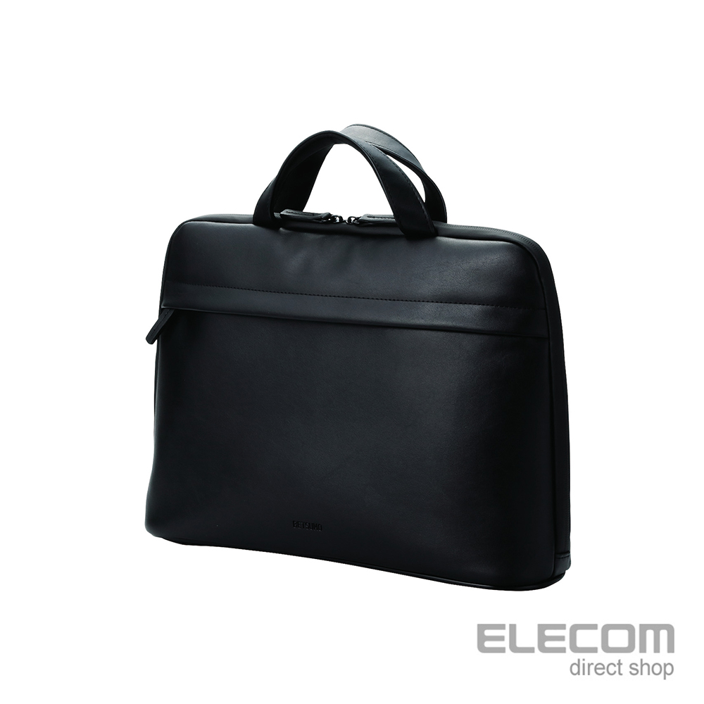 ELECOM BETSUMO 軟皮手提包13.3吋-黑