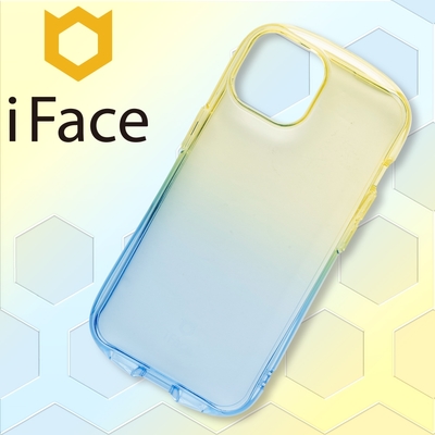日本-iFace-iPhone-14-Look-in-Clear-Lolly-抗衝擊透色糖果保護殼-藍寶檸檬色
