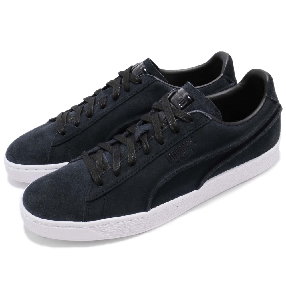 Puma 休閒鞋 Suede Classic Exposed Seams 黑 男鞋 浮刻線條 50周年 麂皮 36534801