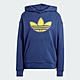 adidas 愛迪達 上衣 女款 長袖上衣 帽T 運動 三葉草 BF FIT HOODIE 藍 IL2422 (S2158) product thumbnail 1