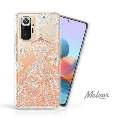 Meteor MI 紅米 Note 10 Pro 奧地利水鑽彩繪防摔殼 - 禮服