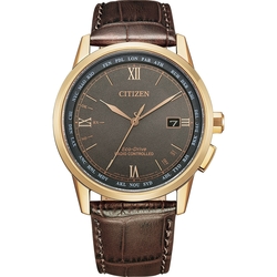 CITIZEN 星辰 羅馬數字限量光動能電波萬年曆手錶CB0158-10H