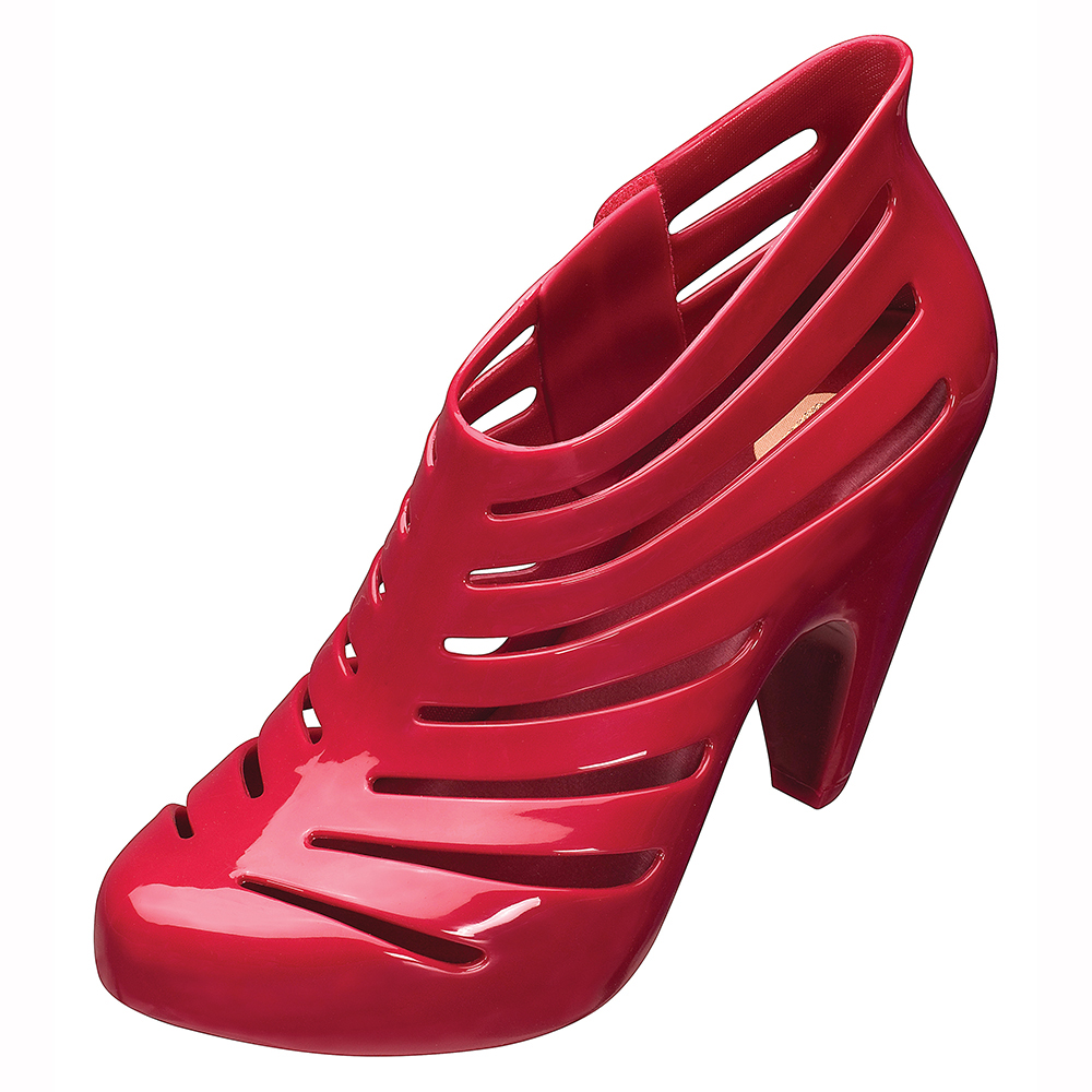 MELISSA 魚骨造型踝靴-紅
