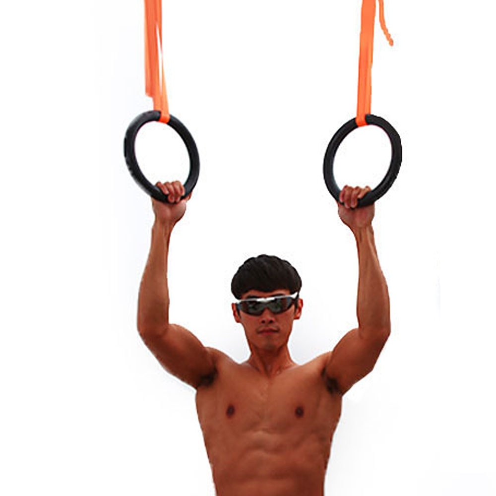 體操吊環運動健身引體向上+束帶套組.ABS高韌度懸吊訓練倒掛肌肉筋膜伸展拉環健身器材