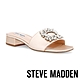 STEVE MADDEN-ALEAH 緞面方鑽扣粗跟涼拖鞋-粉色 product thumbnail 1