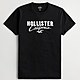 Hollister HCO 男性 短袖 T恤 黑色 2069 product thumbnail 1